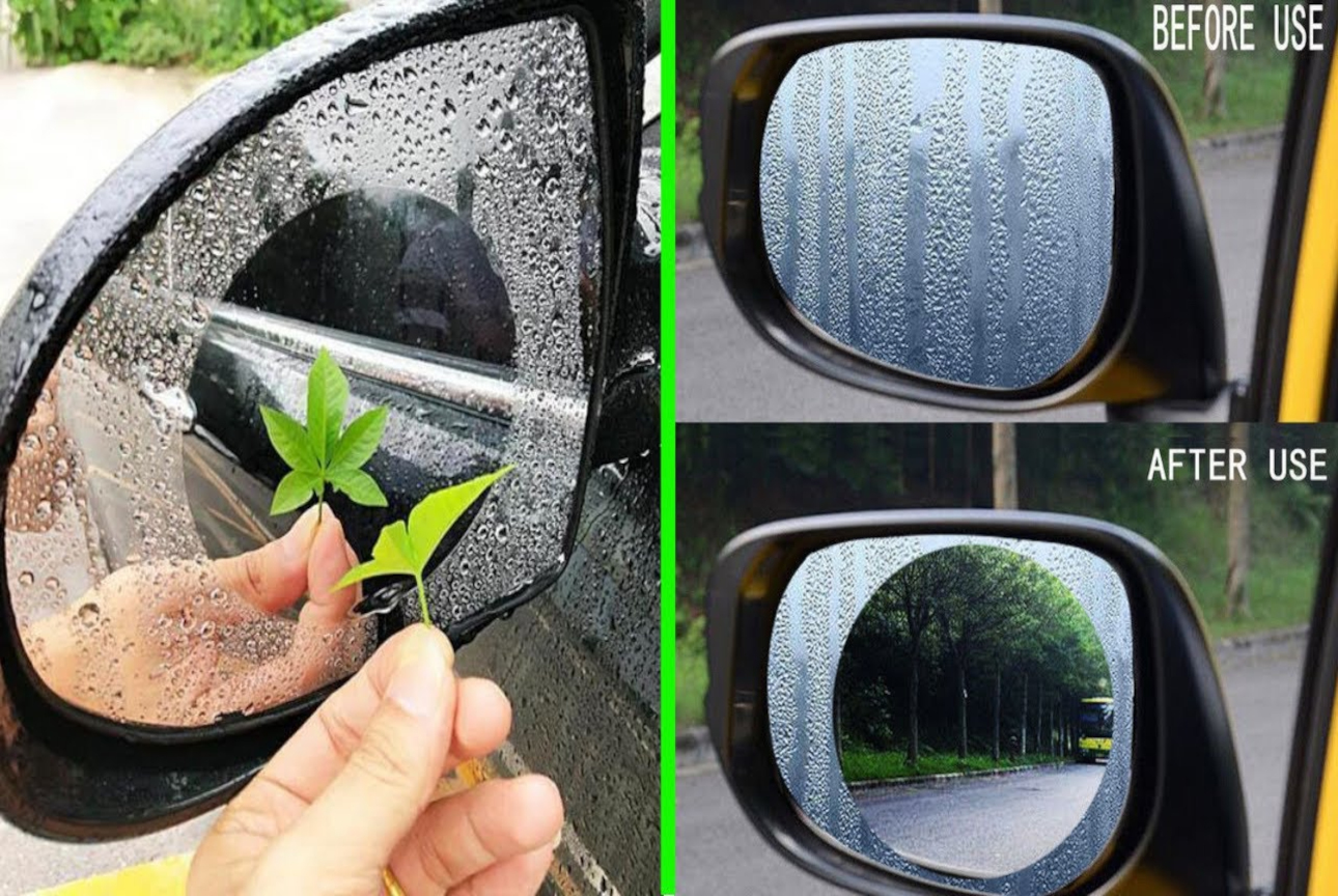 Rainproof Film for Rearview Mirror Test